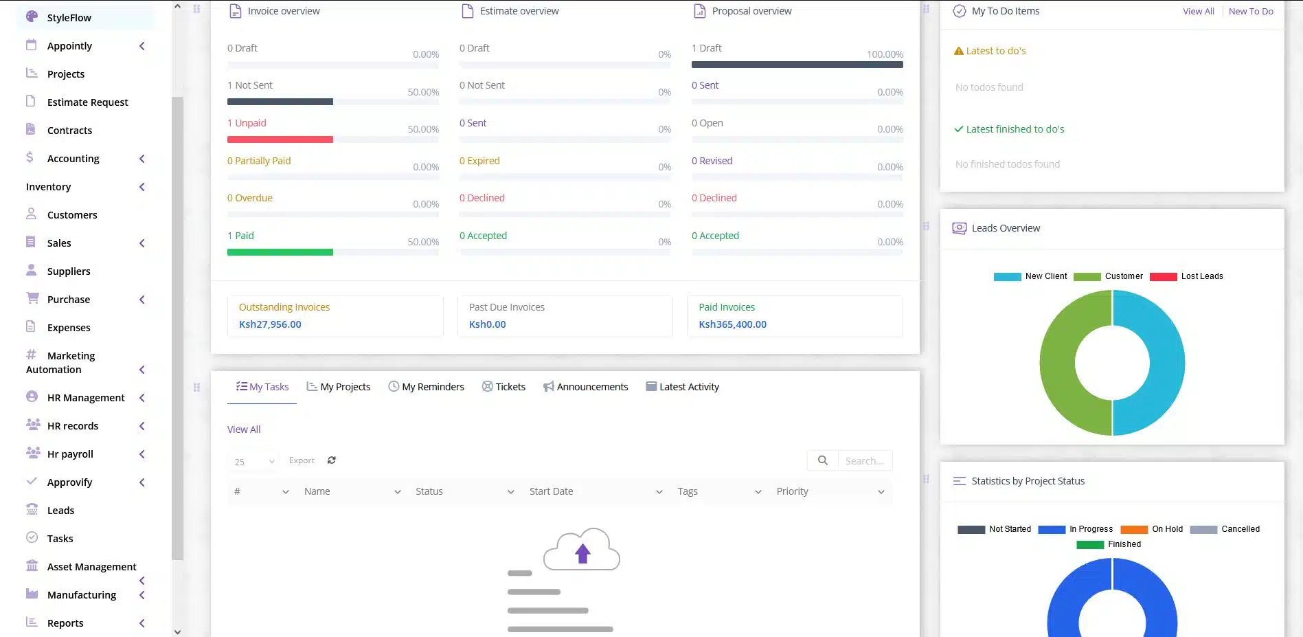 Screenshot Of Crm Software Dashboard Showing Customer Interaction Tools